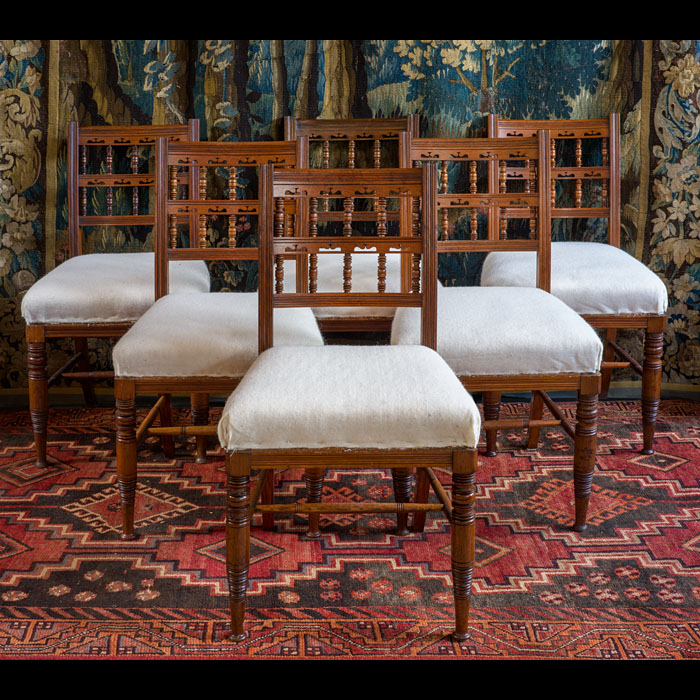 Set of Six Bruce Talbert for Gillows Dining Chairs in Mahogany