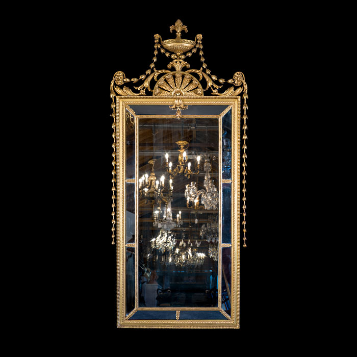 Antique French Gilt Gesso Pier Mirror 