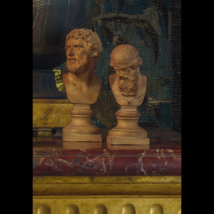 Pair of 18th Century Terracotta Busts After the Antique 