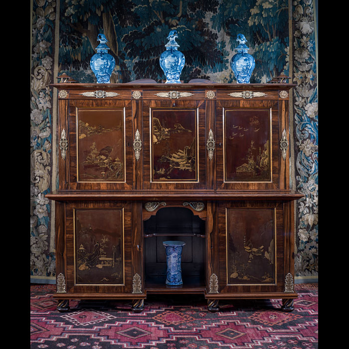 A Very Fine Bookcase Cabinet Attributed to George Oakley 
