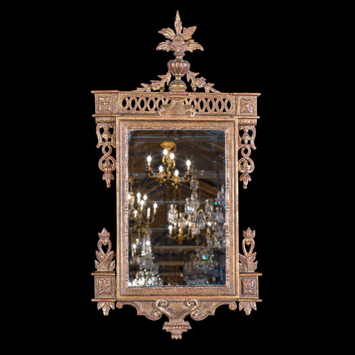 Small Italian Gilded Wall Mirror 