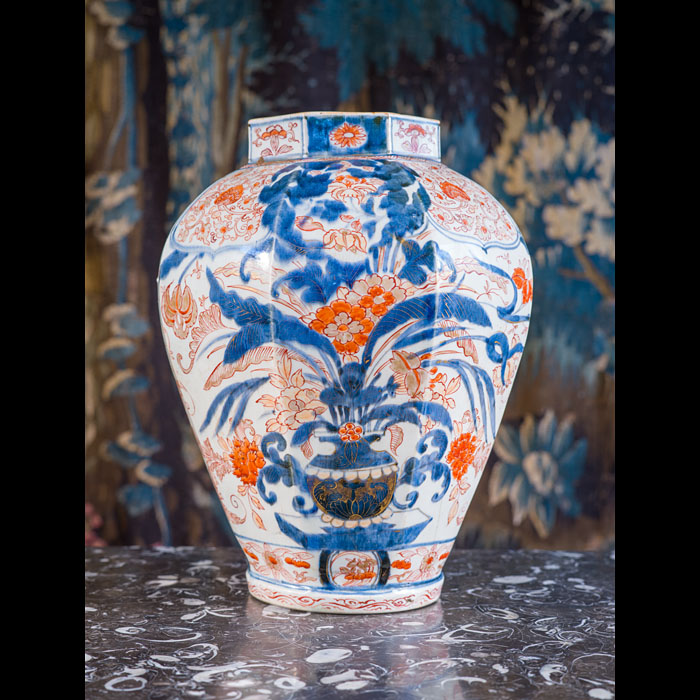 A Large Japanese Imari Vase or Table Lamp 