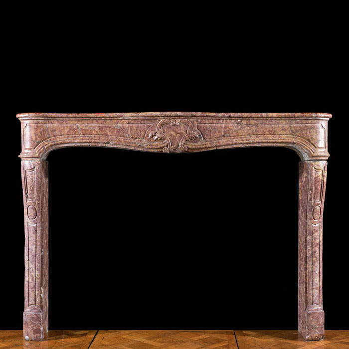 Louis XIV Style Broccatelle Marble Mantel
