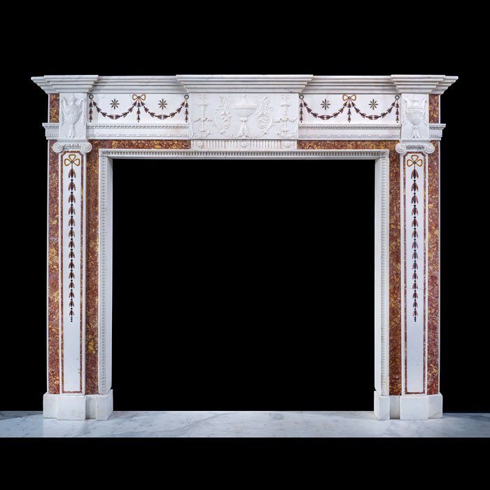 Exceptional Irish Neoclassical Chimneypiece by the Darley Bros 