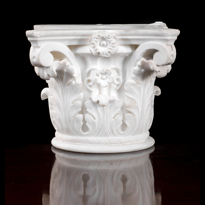 A Corinthian Statuary marble capital