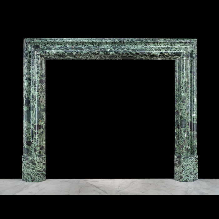 Verde Antico Marble Bolection Fireplace 