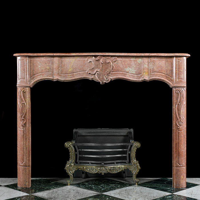 Duquesa Rosa Marble Louis XV  Chimneypiece 
