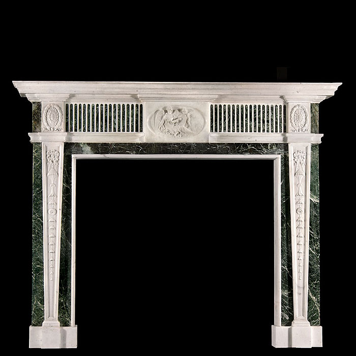  Georgian style antique marble fireplace surround   