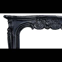 Belgian Black Marble Louis XV Chimneypiece 
