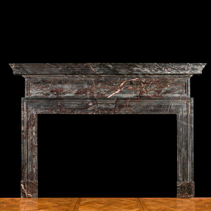 A large Ashburton Marble chimneypiece 