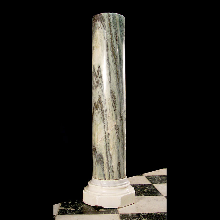 A Early 20th Century Cipollino Marble Column