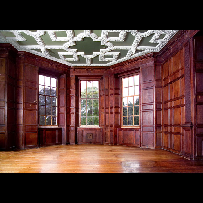 Jacobean Revival oak panelled room  