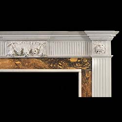 A George III Style Statuary Chimneypiece
