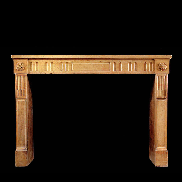 A Pierre de Bourgogne Marble Fireplace