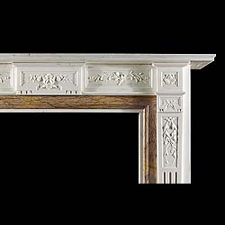 Statuary Marble Neo Classical antique marble fireplace    