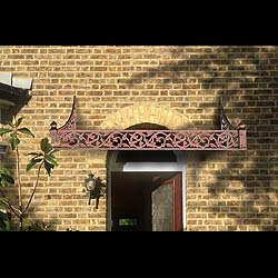 A Cast Iron Victorian Porch Canopy
