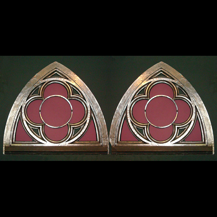 Pair of Iron Gothic Revival Window Frames