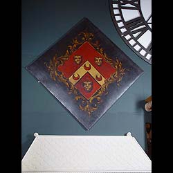 An Armorial Oil on Canvas Heraldic Hatchment
