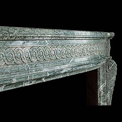 A Green Campan Marble Louis XVI Fireplace