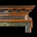 Antique Palladian carved Oak Fireplace Mantel