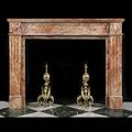 Small Louis XVI Pink Marble Antique Fireplace | Westland London