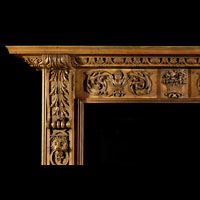 Classical Style Carved Wood Antique Fireplace | Westland London
