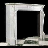French Rococo Antique Marble Fireplace | Westland London