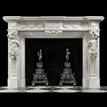 Italian Caryatid Antique Marble Fireplace | Westland London