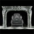 Green Campan Marble Antique Rococo Fireplace | Westland London