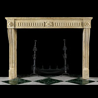 Louis XVI Antique Stone Fireplace Mantel | Westland London