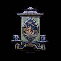 Antique Chinoiserie Lacquered Wall Light | Westland London