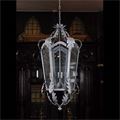 Antique English Painted Metal Victorian Hall Lantern
