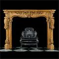 Rare Rococo Carved Pine Antique Fireplace | Westland London
