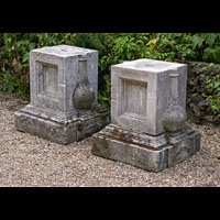 Garden Portland Pair Stone Plinth | Westland London