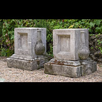 Garden Portland Pair Stone Plinth | Westland London