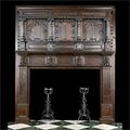 Tall Oak Wood Jacobean Fireplace Surround | Westland Antiques

