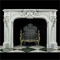 White Carrara Marble Rococo Antique Fireplace | Westland London