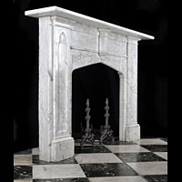 Gothic Revival Marble Antique Fireplace Mantel | Westland London