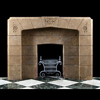 Art Deco Horton Stone Fireplace Mantel | Westland London 
