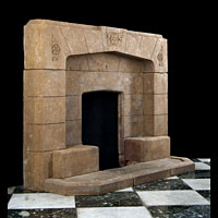 Art Deco Horton Stone Fireplace Mantel | Westland London 
