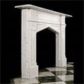 Gothic Revival White Marble Fireplace | Westland Antiques