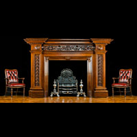 Large Victorian Antique Wood Fireplace Mantel | Westland Antiques
