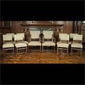 Set Ten Antique French Walnut Dining Chairs | Westland London