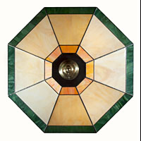 Four Art Deco Stained Glass Ceiling Lights | Westland London