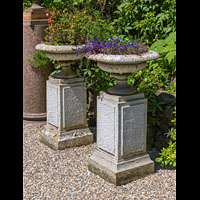 Pair Cast Iron Victorian Garden Urns | Westland London