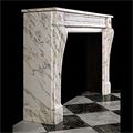 White Veined Louis XVI Antique Fireplace | Westland London