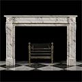 White Veined Louis XVI Antique Fireplace | Westland London