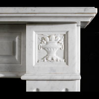 Louis XVI White Marble Antique Fireplace | Westland London