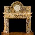 Sarrancolin Marble Baroque Juliet Fireplace | Westland Antique