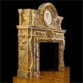 Sarrancolin Marble Baroque Juliet Fireplace | Westland Antique